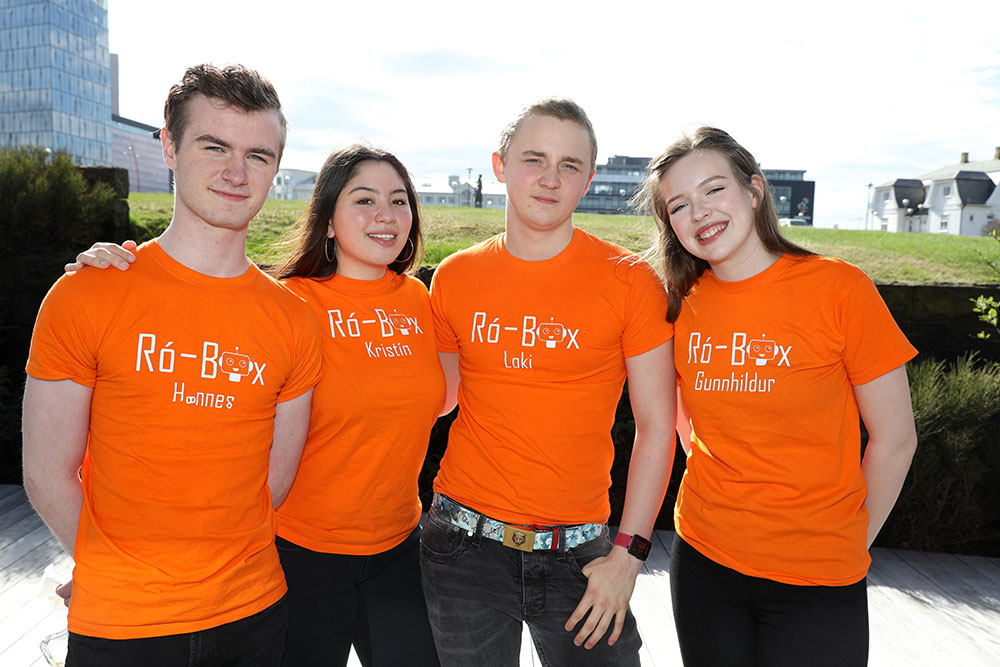 Ró-Box frá Tækniskólanum var valið besta íslenska nemendafyrirtækið árið 2019 - mynd